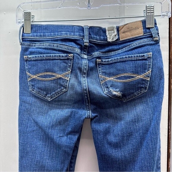 Abercrombie kids skinny denim jeans distressed 14 slim - Picture 3 of 6
